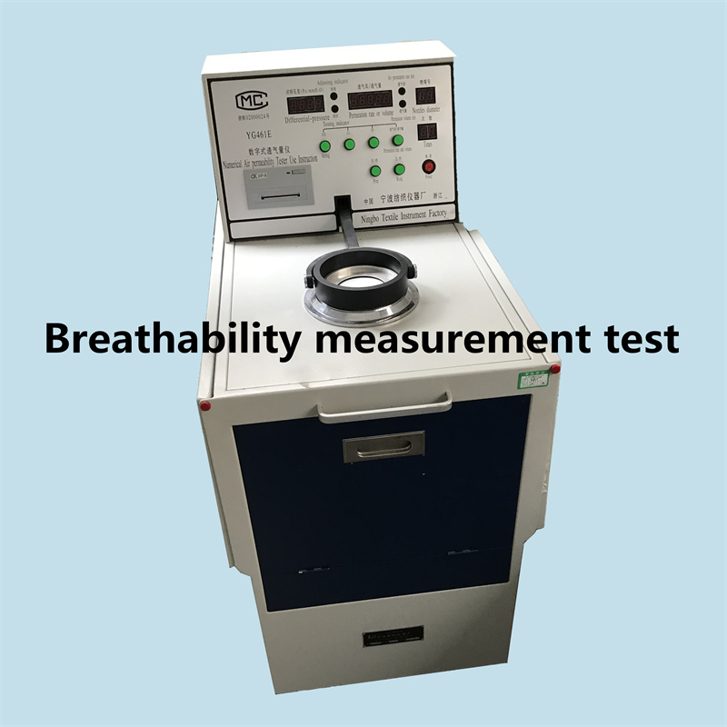 Breathability measurement test