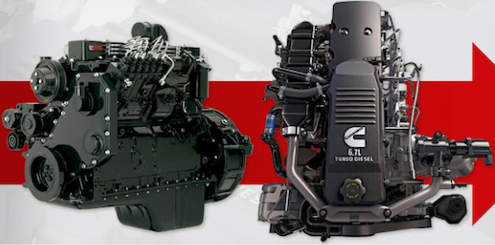 Follow the evolution of Litre Cummins 5.9L to 6.7L pickup engines