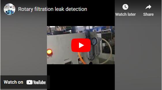 Rotary filtration leak detection
