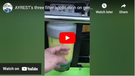 AYREST's three filter application on generator sets