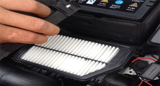 How often should the engine air filter be replaced?