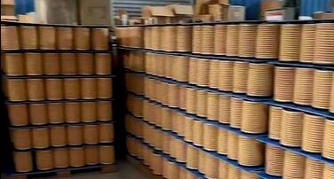 Video of factory products ready for shipment
